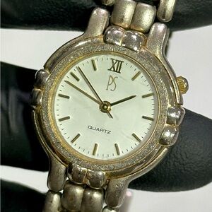 Paul Sebastian Inc Stainless Steel Two-Tone Ivory Dial Quartz 25mm Dress Watch